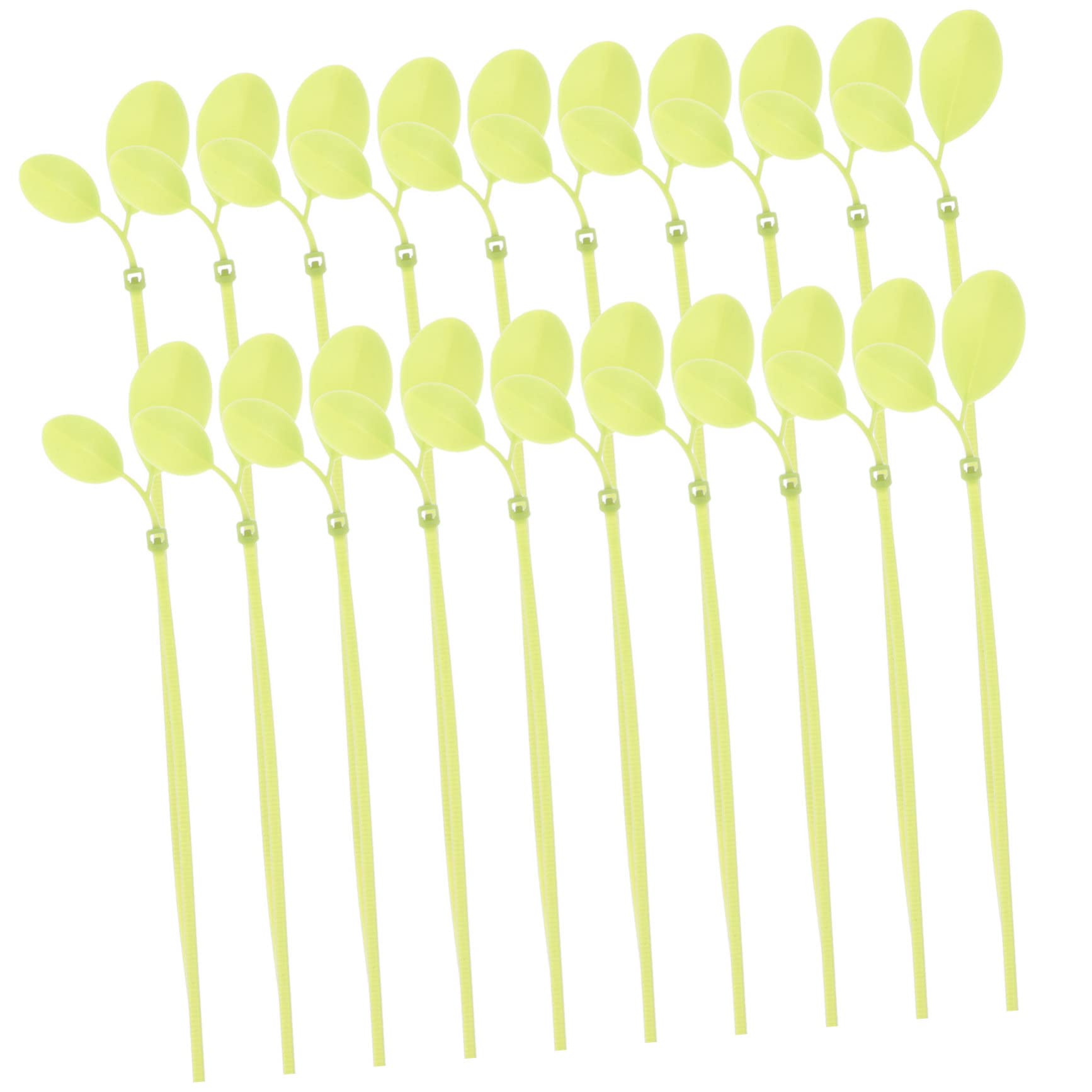 Angoily 400stücke Blattförmige Nylon Kabelbinder Bunte Nylon-zip-binder Für Pflanzenstützen Und Kabelmanagement Strapazierfähige Und Dekorative Drahtbinder