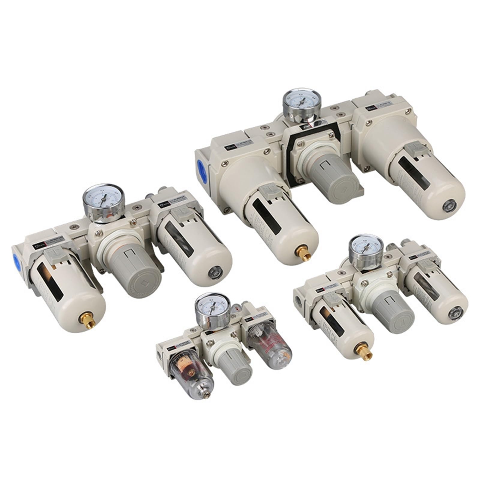 Processeur de source d'air AC2000-02 triple avec régulateur et filtre de bande