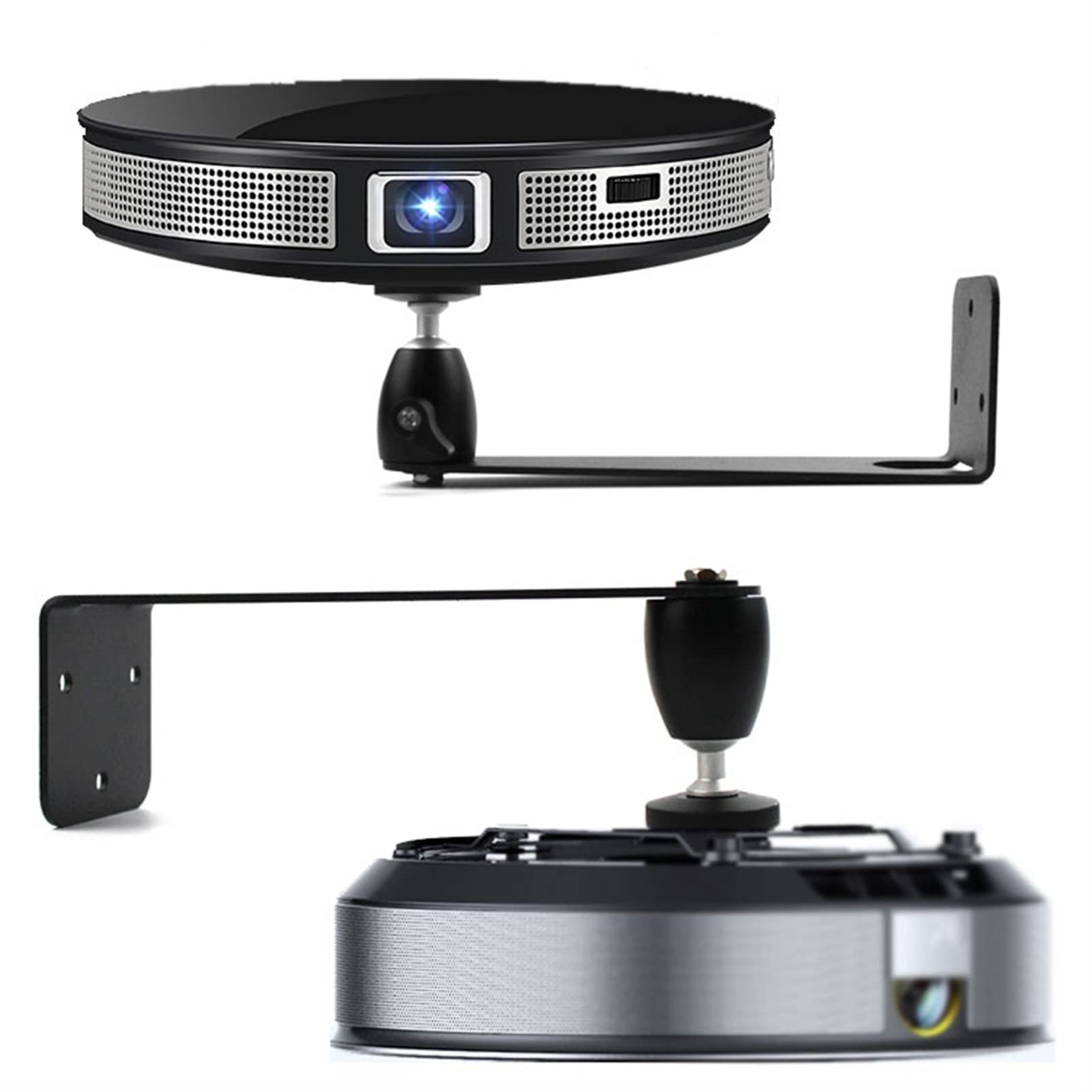 TOMYEUS Supporti del proiettore PROGETTORE RACCHETTO CAPEDE Camera Camera da LEDAGGIO SOGGIORO della Parete Pesante Stand proiettore Micro Universal Proiettore Scaffale Nero Accessori per proiettori
