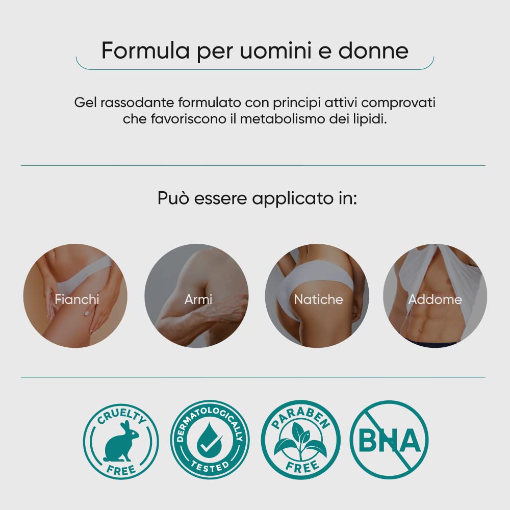 Gel Crema Anticellulite professionale. Crema rassodante anticellulite, azione che aiuta a migliorare la cellulite. Anticellulite donna uomo per cosce, pancia, glutei, gambe 500ml
