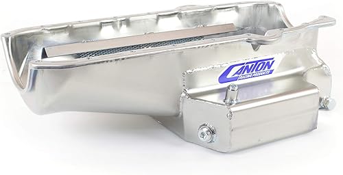 Canton Racing Products "11-102 Bloque pequeño Chevy Shallow Circle Track 12" Long Sump Oil Pan"