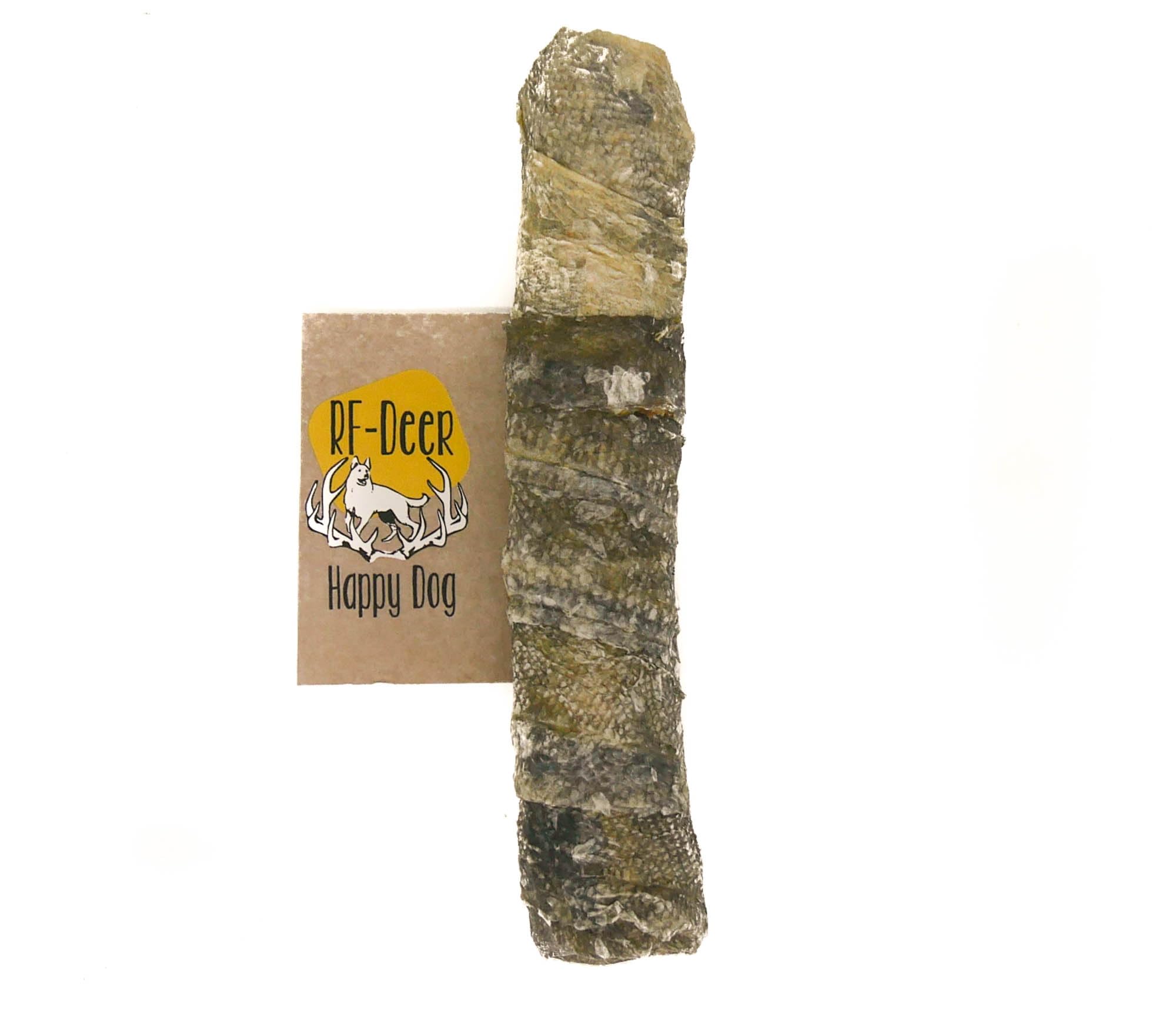 RF-Deer Pelle di merluzzo per cani, forma bastoncino, 1 kg, 32-40 pezzi