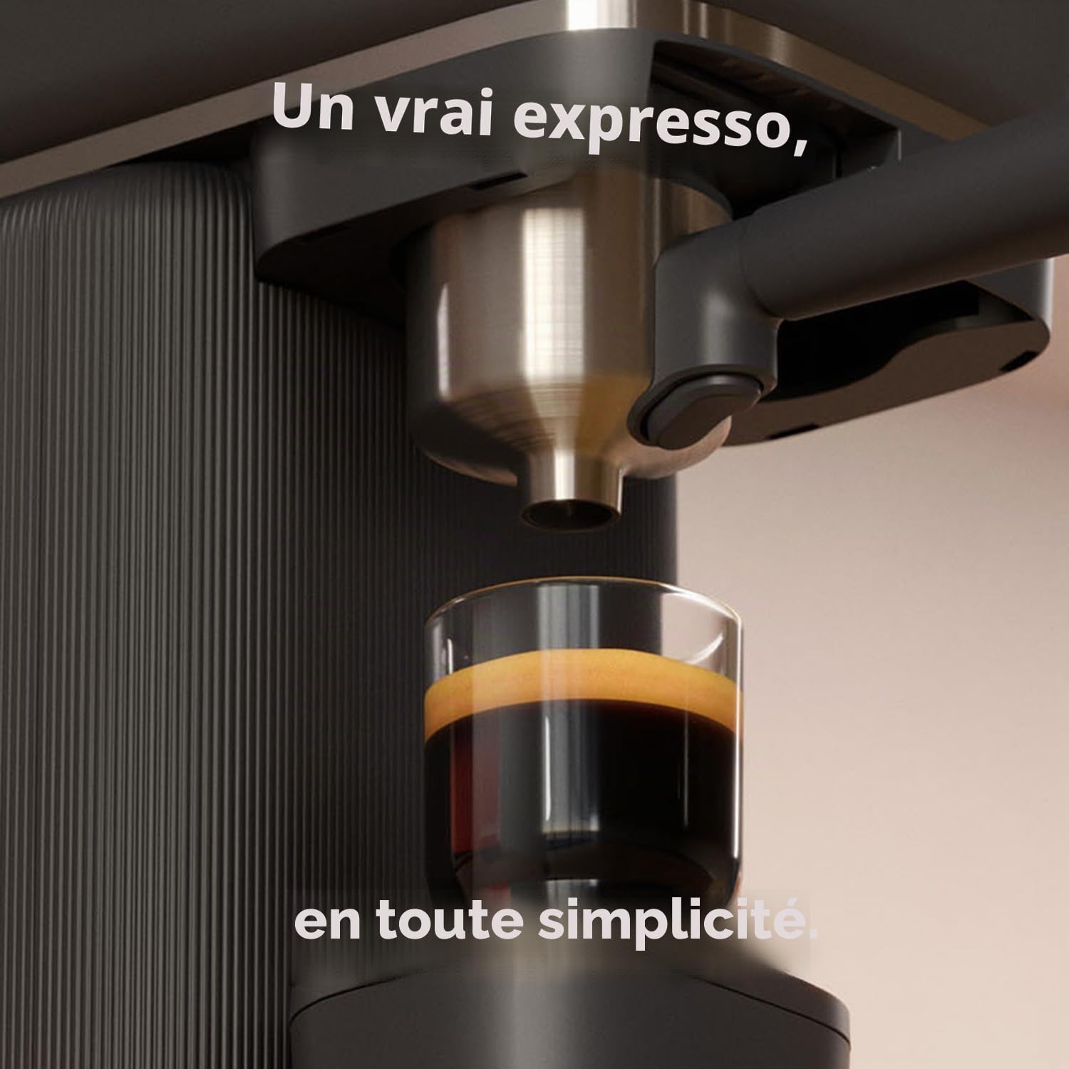 Philips Baristina Machine à expresso et mousseur à lait véritable Espresso Cafetière compacte, porte-filtre, meuleuse, café crème, mousse de lait laitier et non laitier, chaud et froid, facile à