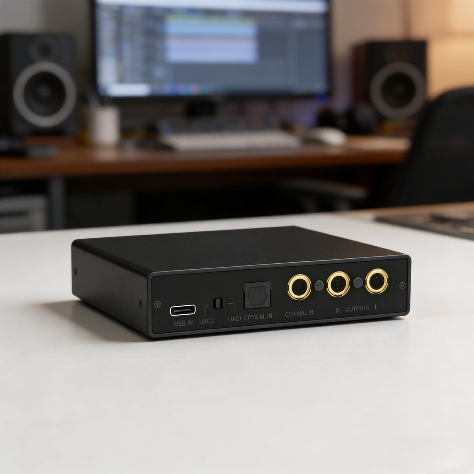 Convertitore premium con firmware aggiornabile e supporto stabilità migliorato Collegamento a bassa latenza MQA e DSD512