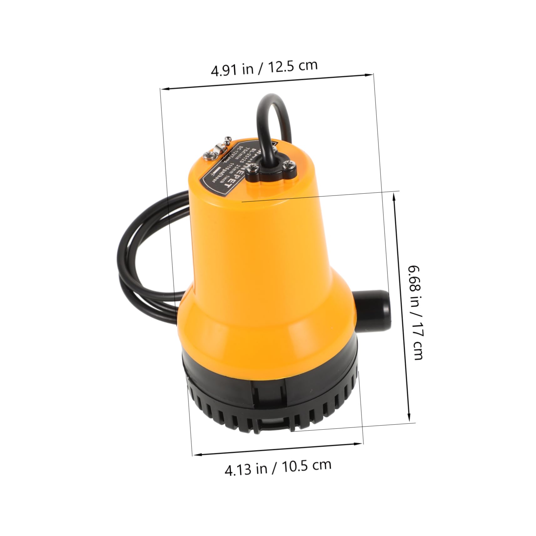 GOOHOCHY Compact Submersible Pump for Home and Use Energy Efficient Water Extraction Tool for Kayaks Boats and Garden Irrigation Lightweight and Durable Design