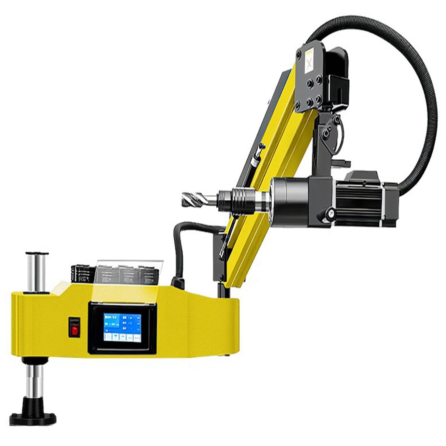 Maschiatrice elettrica, Trapano per maschiatura con servomotore M3-12/16/20, Maschiatrice Universale a 360°, Braccio Flessibile per maschiatura, Maschiatrice a sbalzo M3-20
