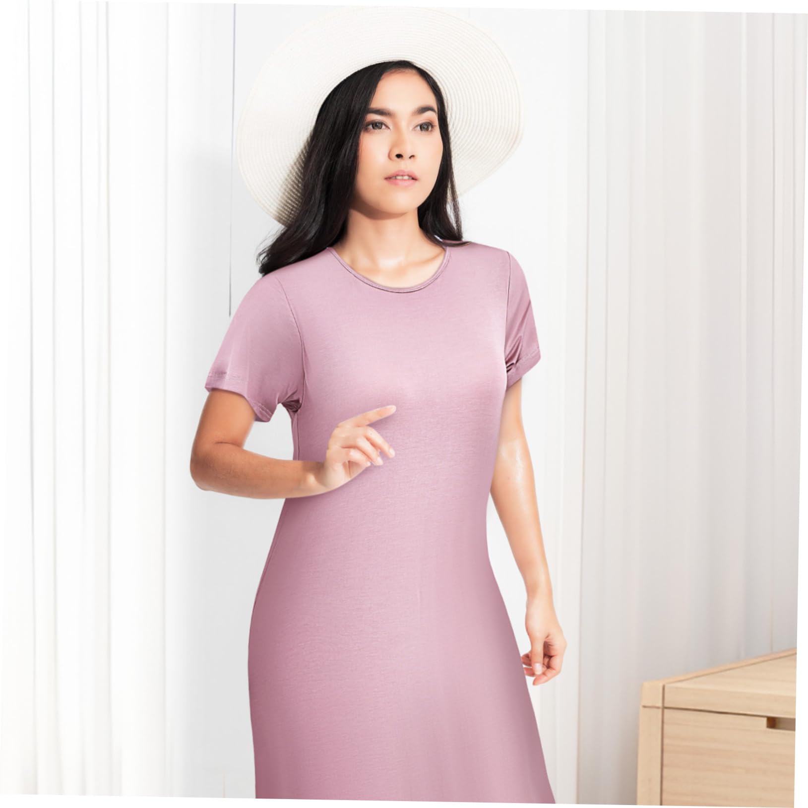 SHERCHPRY Gonna A Casa delle Donne Homewear Vestito degli Indumenti da Notte per Le Donne Camicie da Notte delle Signore di Lunga Lunghezza delle Donne di Usura di Notte Donne Vestiti da