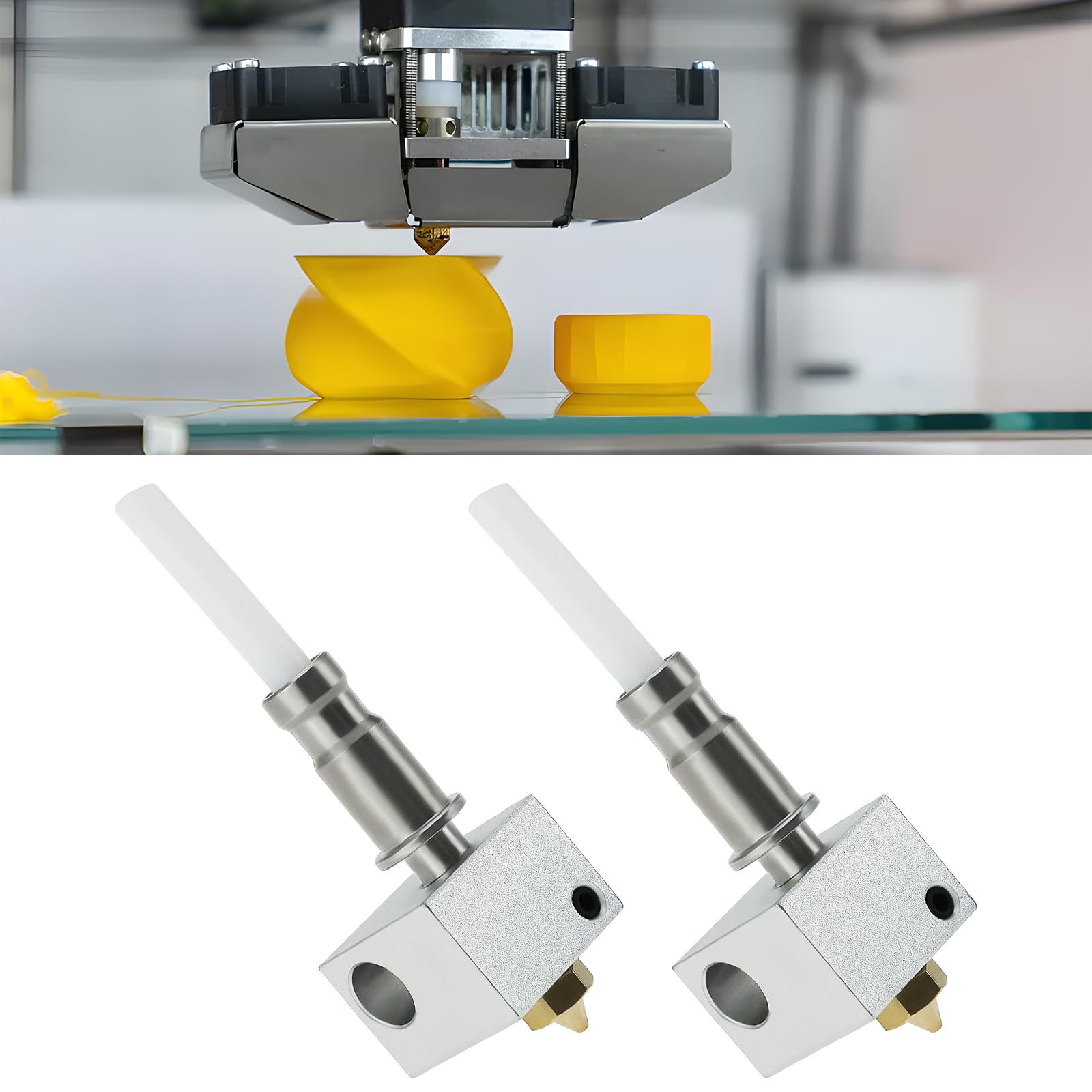 2 Set Ugelli Hotend 0.4mm Per Anycubic Kobra E Kobra NEO - Testina Di Stampa - Foto 7