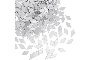 200pcs Disco Ball Pieces - 1 Inch Diamond Shape Mirrors for Crafts