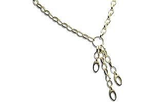 Gold Vermeil Charm Necklace with 3 Charm Holders (22 inches)