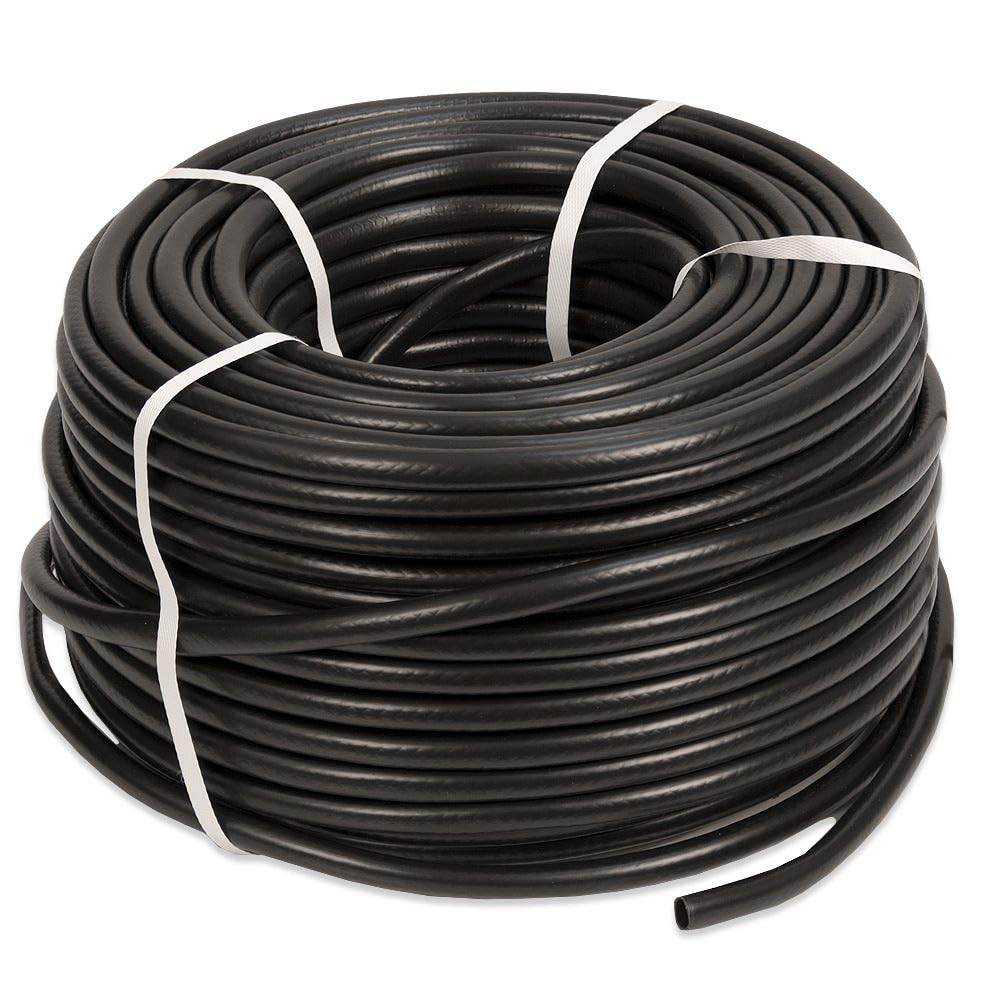HydroSure Flexible Garden Hose Pipe Black 13mm x 100m | Durable Reinforced Water Line for Domestic Irrigation, Kink Resistant UV Protected Outdoor Hose