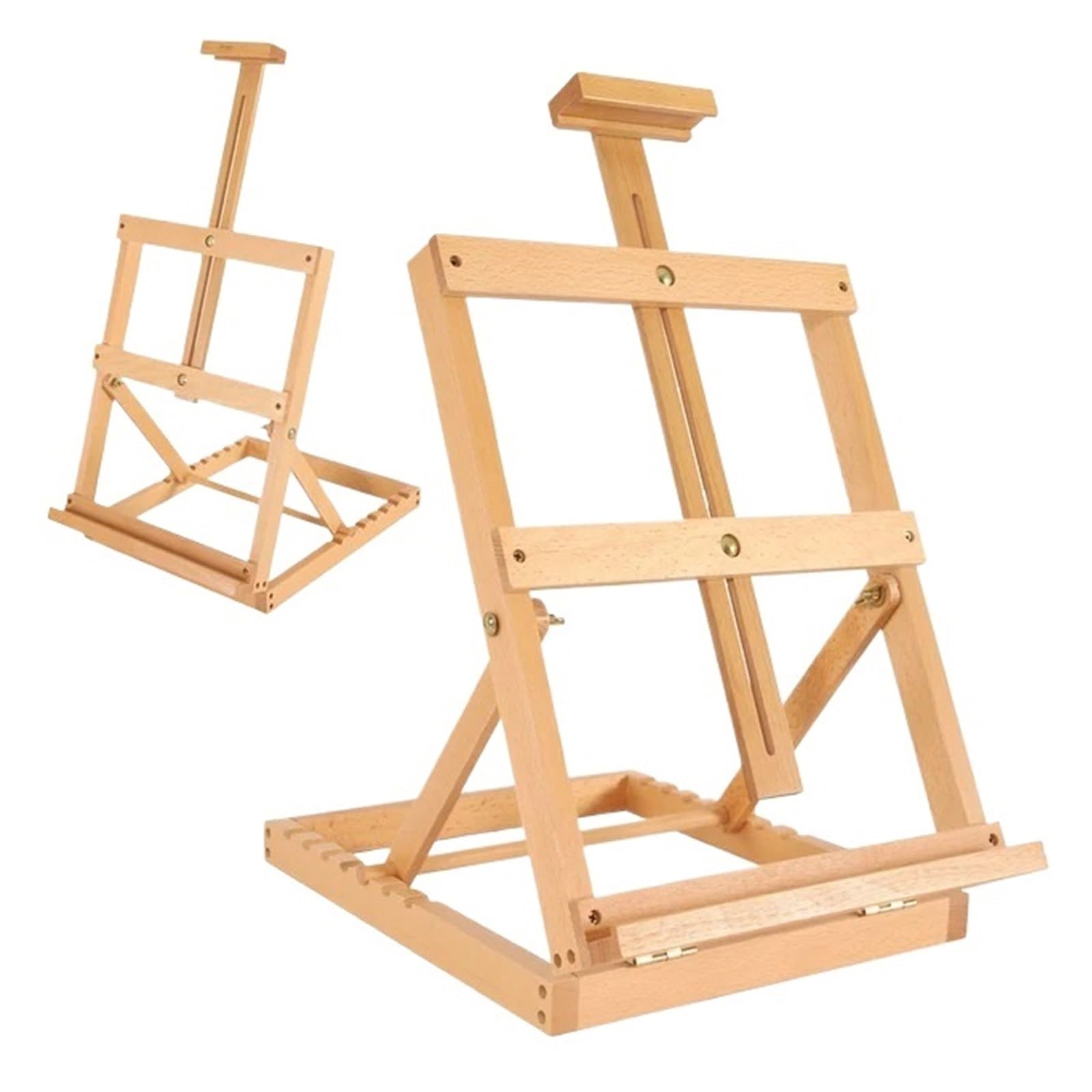 Caballete Caballete plegable for artista, soporte de madera maciza haya, portátil, pintura, caballete, dibujo, lienzo, cuaderno bocetos