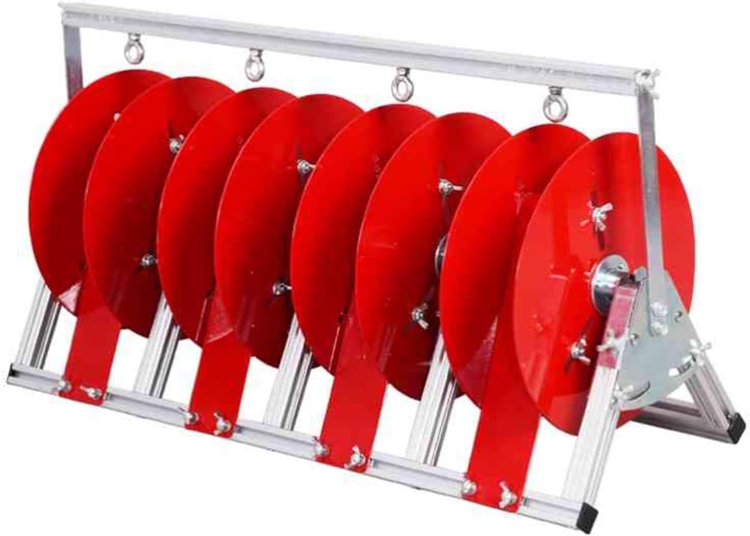 Heavy-Duty Folding Cable Spool Holder | Wire & Cable Distributor for Electrical Storage | Industrial Conduit Display (4 Volumes) - Durable, Space-Saving Solution