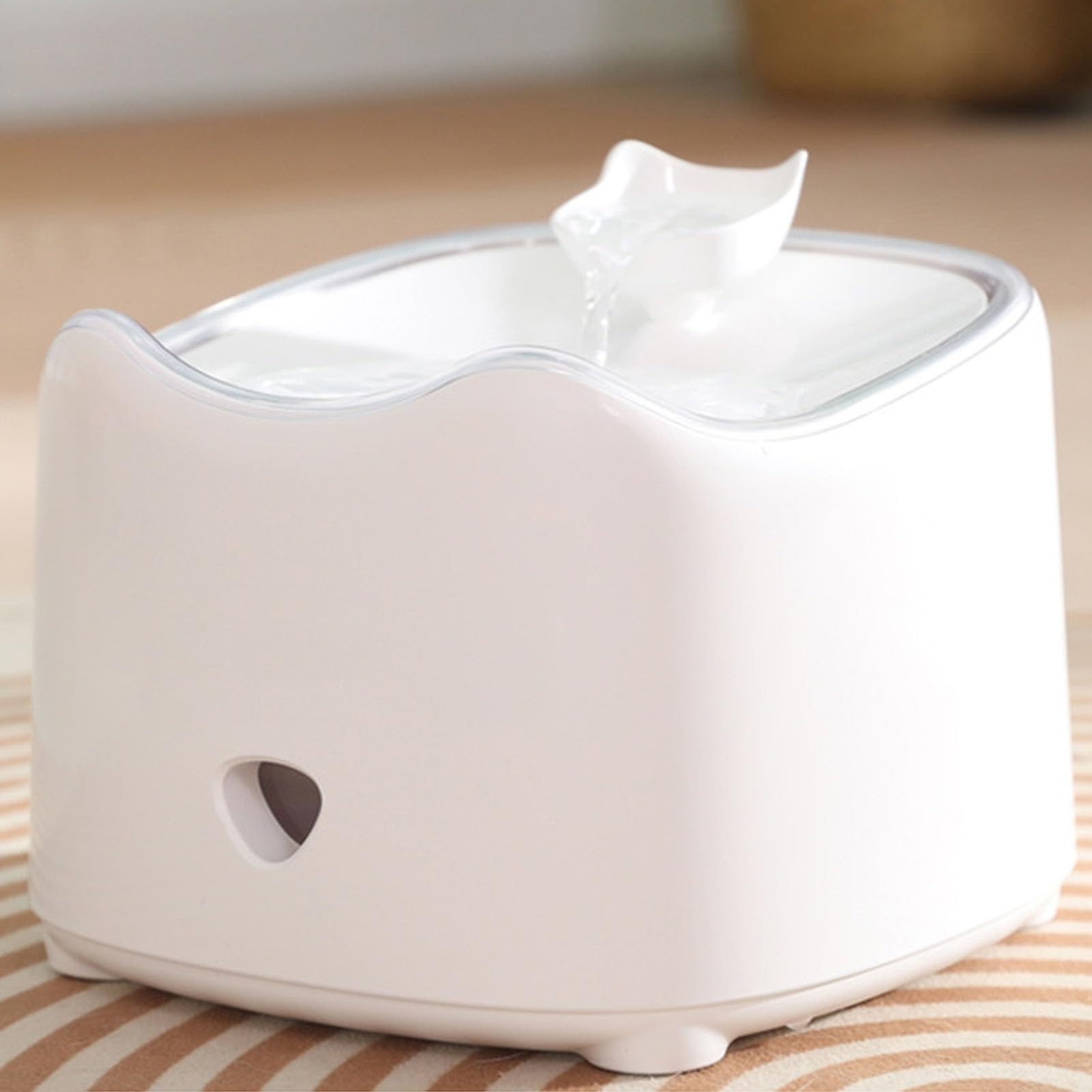 Generic Fuente de Agua Silenciosa para Gatos, Dispensador de Agua para Mascotas con Energía Solar de 20W, Capacidad de 1,8 L para Múltiples Mascotas, Susurro Silencioso para Amantes de Las