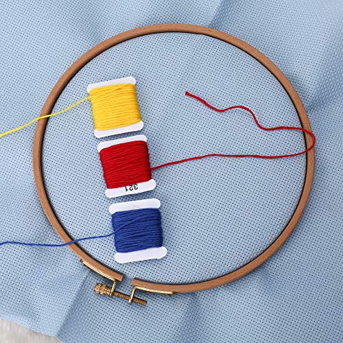 Image of Aida Cloth 14 Count Cross Stitch Fabric,19x28inch (14CT, Sky Blue)