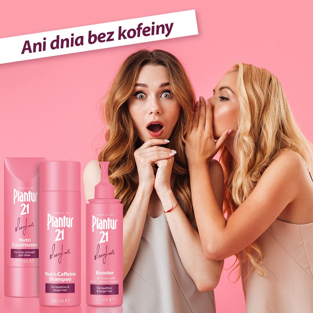 Plantur 21#longhair Szampon, Odżywka i Serum do Włosów Długich i Lśniących | Zestaw do Poprawy Porostu Włosów