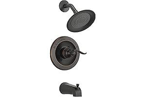 Delta Faucet Windemere 14-Series Tub and Shower Faucet Set in Oil Rubbed Bronze
