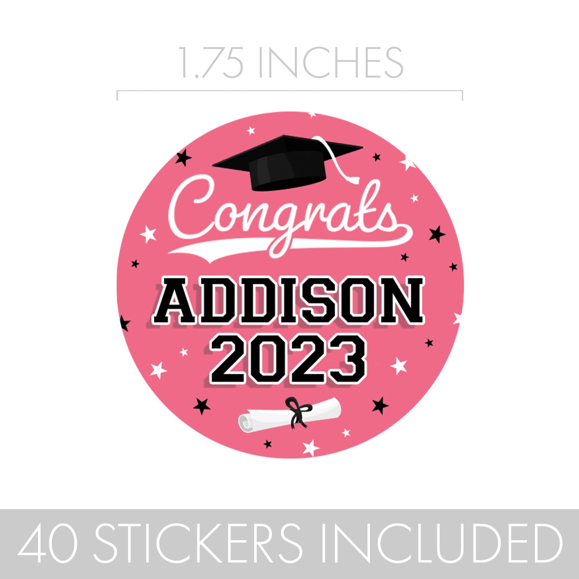 Pink Graduation Logo