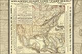 History Galore 24'x36' Gallery Poster, 1885 Atlantic Coast Line Railroad map, United States of America