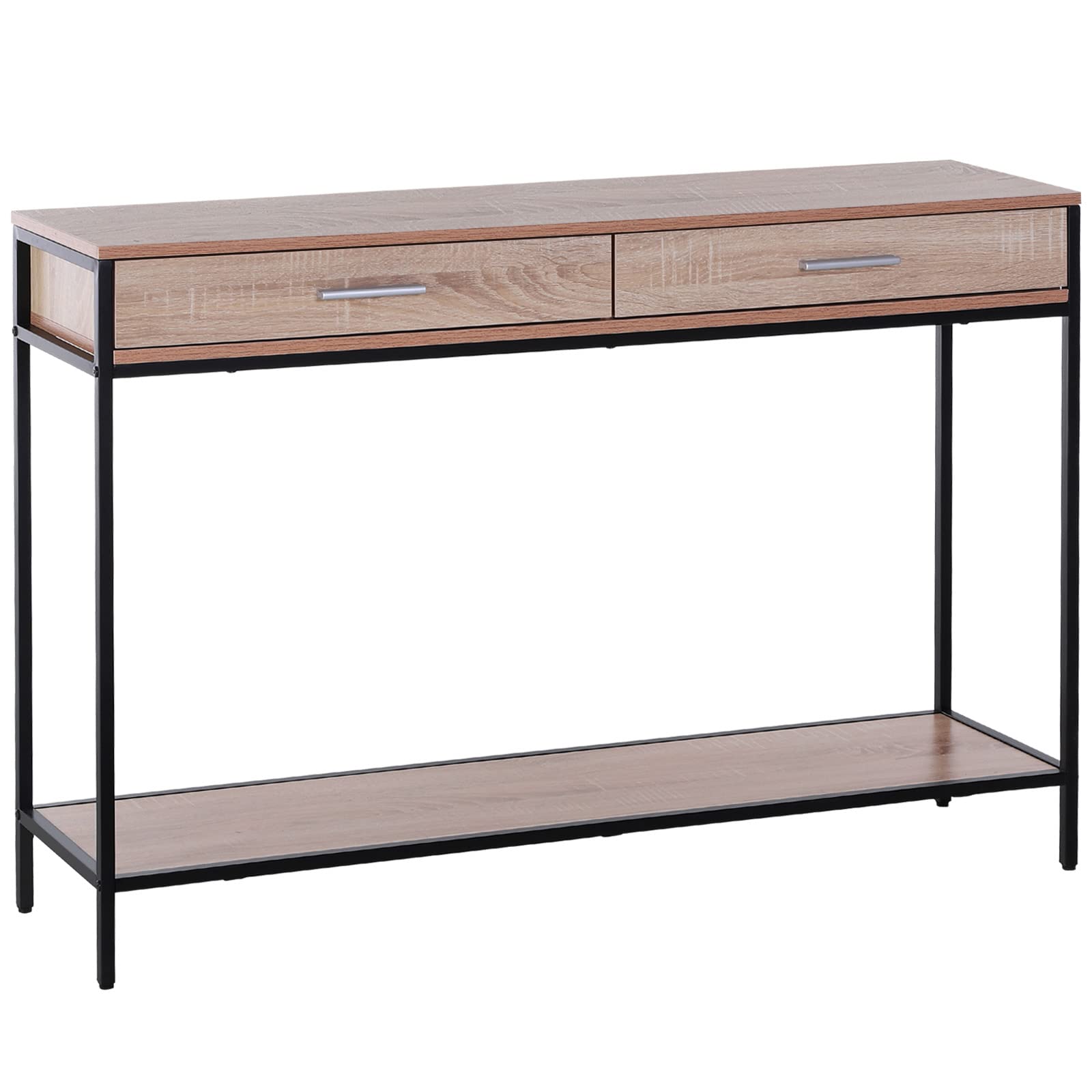 Buy Console Table Worktop Bottom Shelf Home Two Drawer