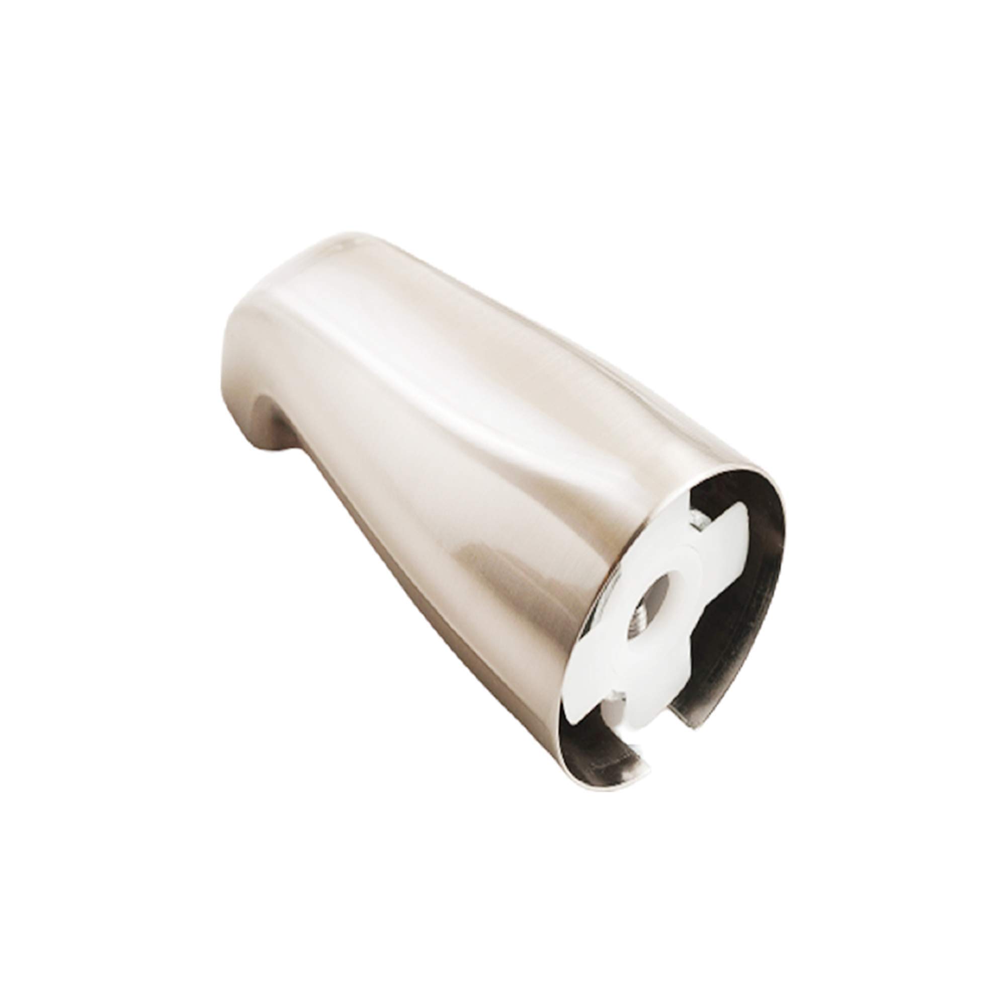 SENTO Slip On Nickel Universal Heavy Durable Metal Bathroom Tub Spout Without Diverter, Heavy Duty Metal Bathtub Faucet Without Shower Diverter - 4