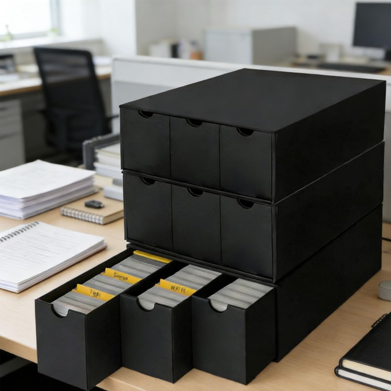 Generico Vetrina per Carte Portatile con Scomparti Multipli, 12 Squares | Organizzatori carte versatili, riciclabili eleganti con scomparti multipli per riporre e organizzare oggetti
