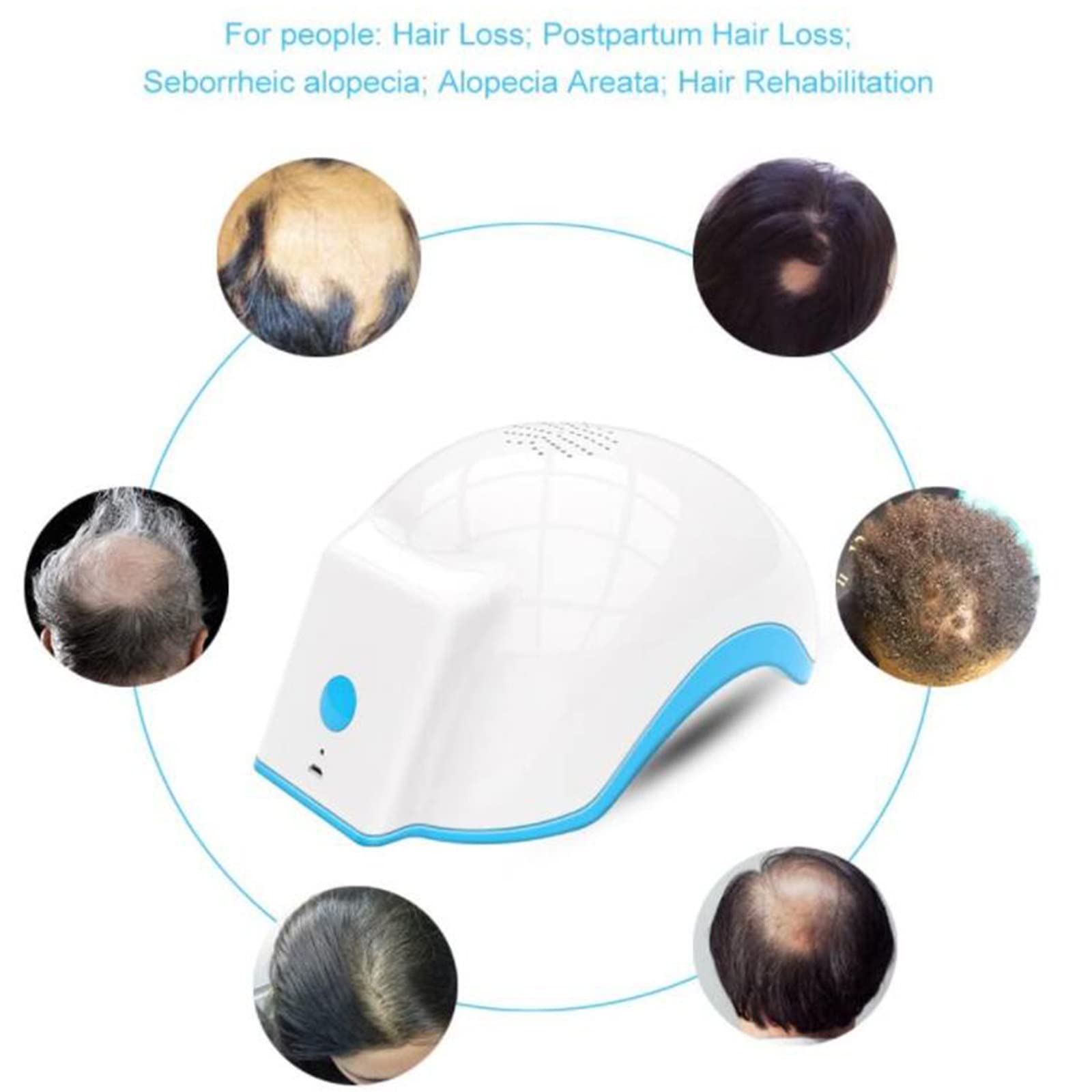 Kask Na Porost WłOsóW,System Wzrostu WłOsóW Nasadki Laserowej,Lasery Diodowe 80 Niskopoziomowa Terapia Laserowa,Produkty do Leczenia Wypadania WłOsóW Promują Przerzedzenie Odrastania WłOsóW