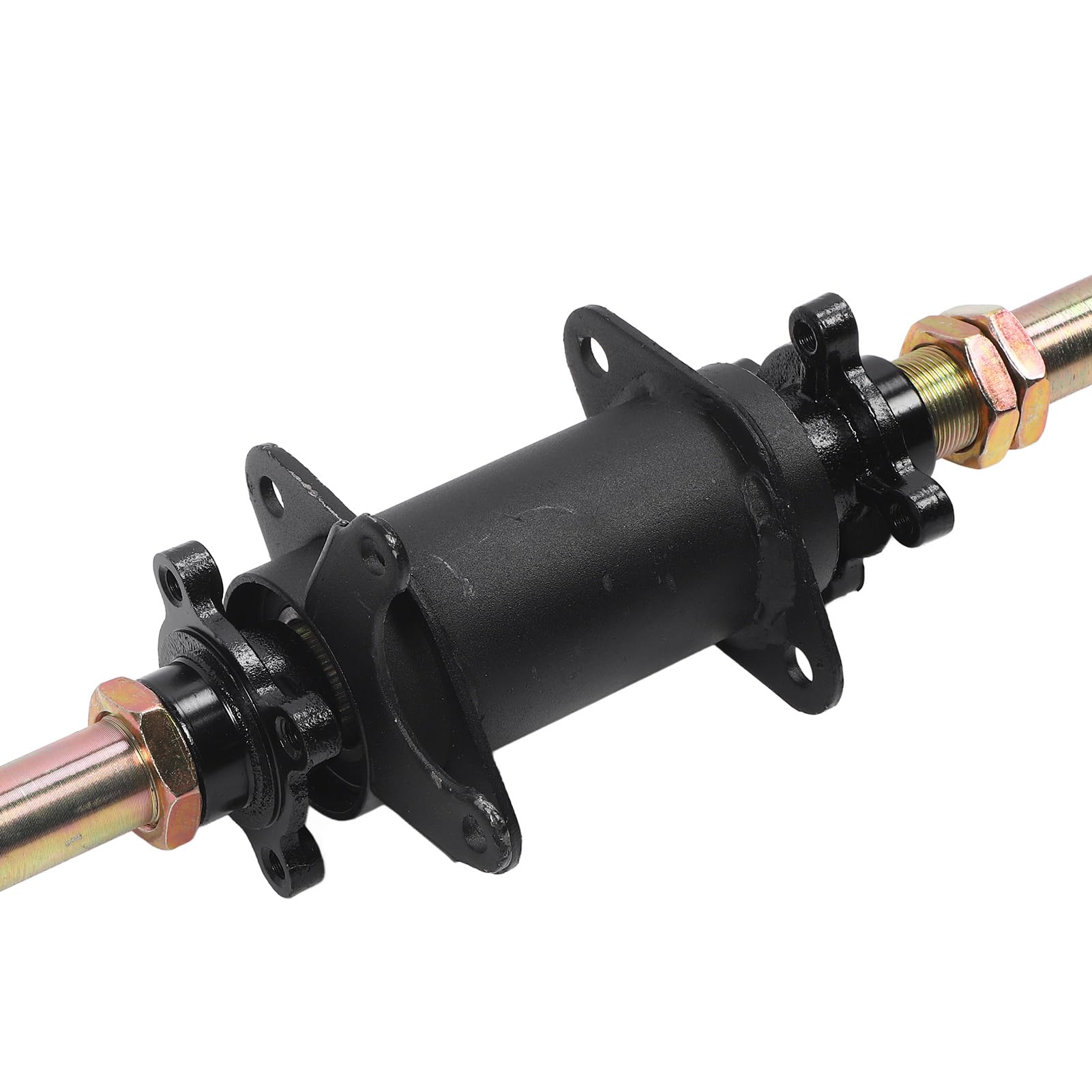 Jeffergarden Tylna oś Gokarta Tylna oś Napędowa ze Stopu Stali 25 Mm X 710 Mm ze Wspornikami Montażowymi do ATV Drift Trike Off Road Vehicle Wymiana Upgrade