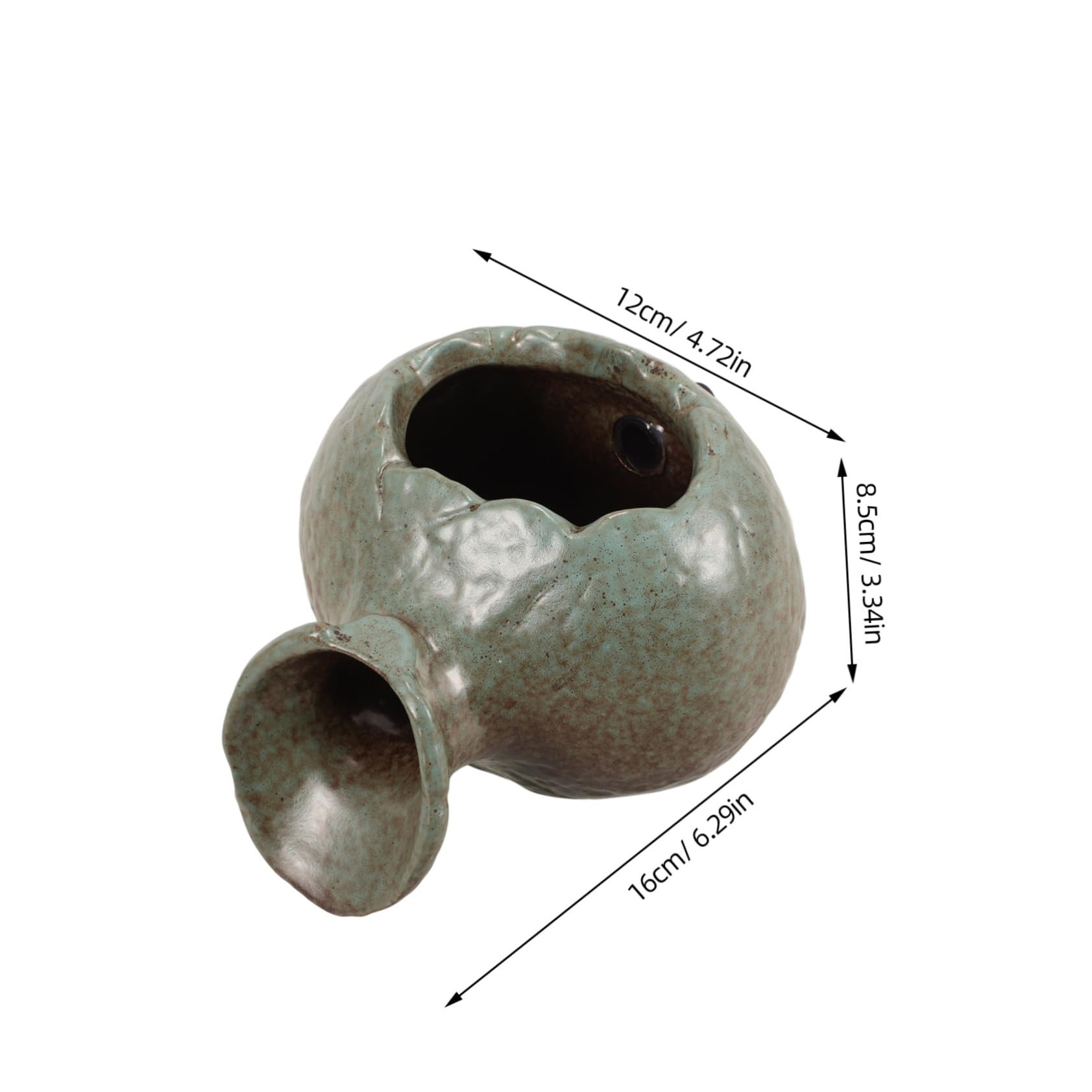 Happyyami Decorative Waterfall Jar Ceramic Fountain Decor Fountain Jar Decorative Water Feature