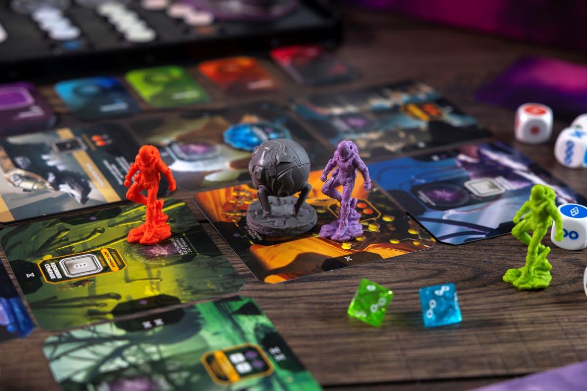 LUCKY DUCK GAMES| UNSETTLED | Jeu de Société Coopératif de Survie et d’Exploration Spatiale| 2 à 4 Joueurs | Univers de Science-Fiction |Set de Base avec 2 Planètes Exclusives | Version Française