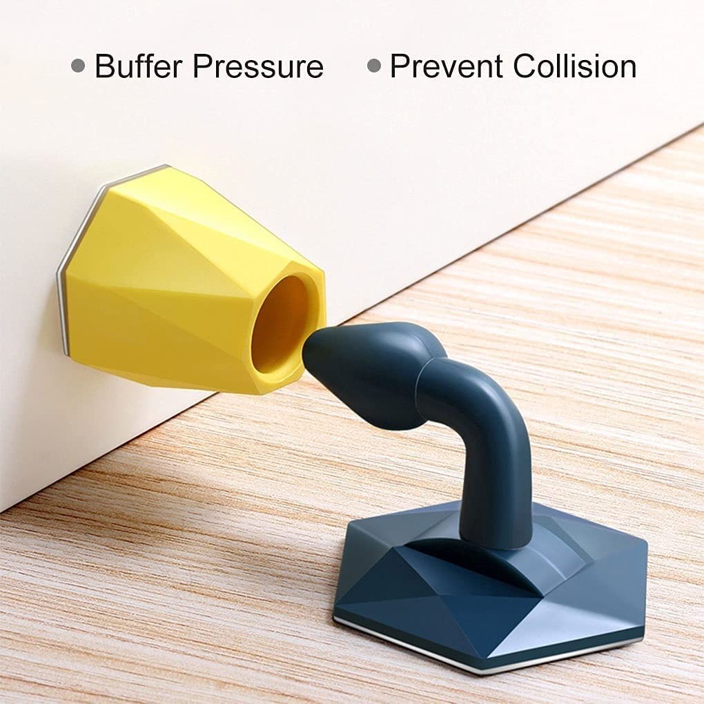 topes para puertas, Tope de puerta silicona anticolisión adhesivo for pared y suelo sin perforaciones