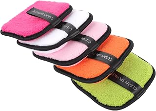 FOMIYES 5 Pçs De Remoção De Maquiagem Esponja De Maquiagem Almofadas De Algodão Para Base Facial Esponja De Bambu Reutilizável Rodadas De Algodão Reutilizáveis Almofadas De Algodão De