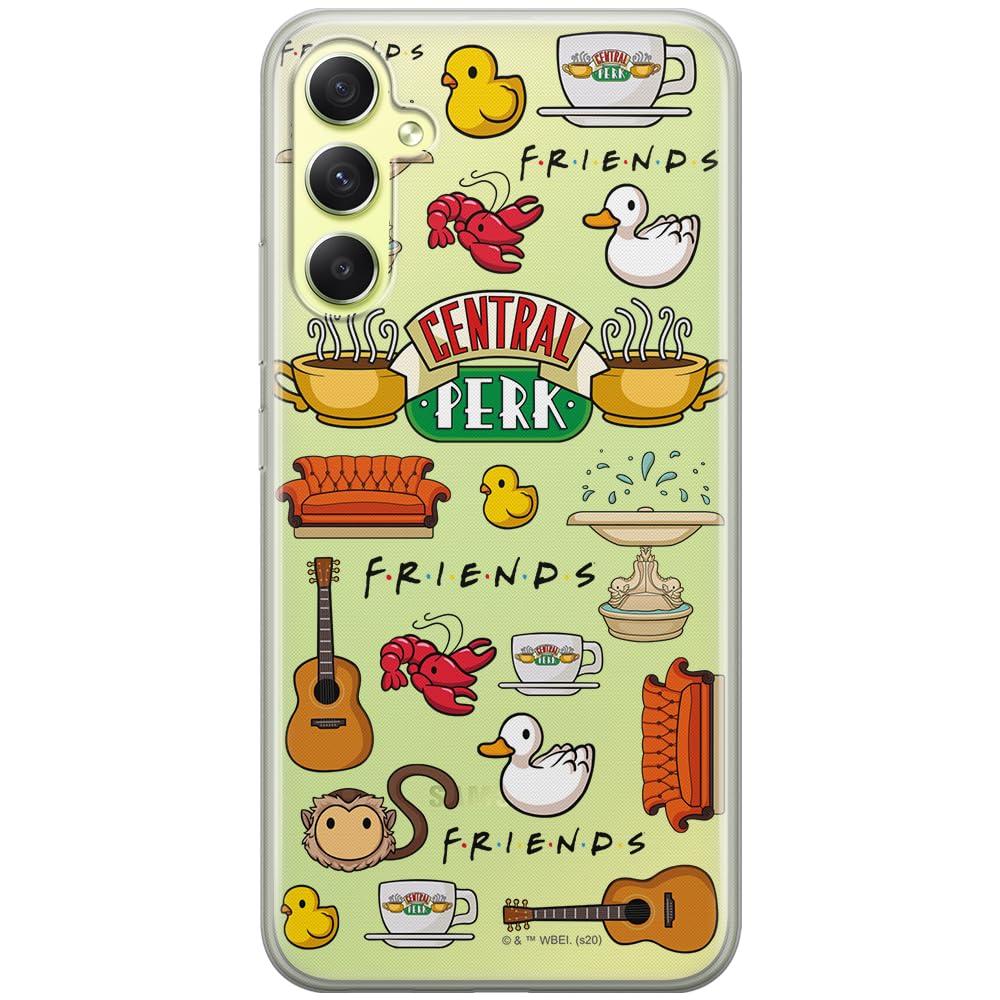 ERT GROUP mobile phone case for Samsung A34 5G original and officially Licensed Friends pattern 014 optimally adapted to the shape of the mobile phone, partially transparent