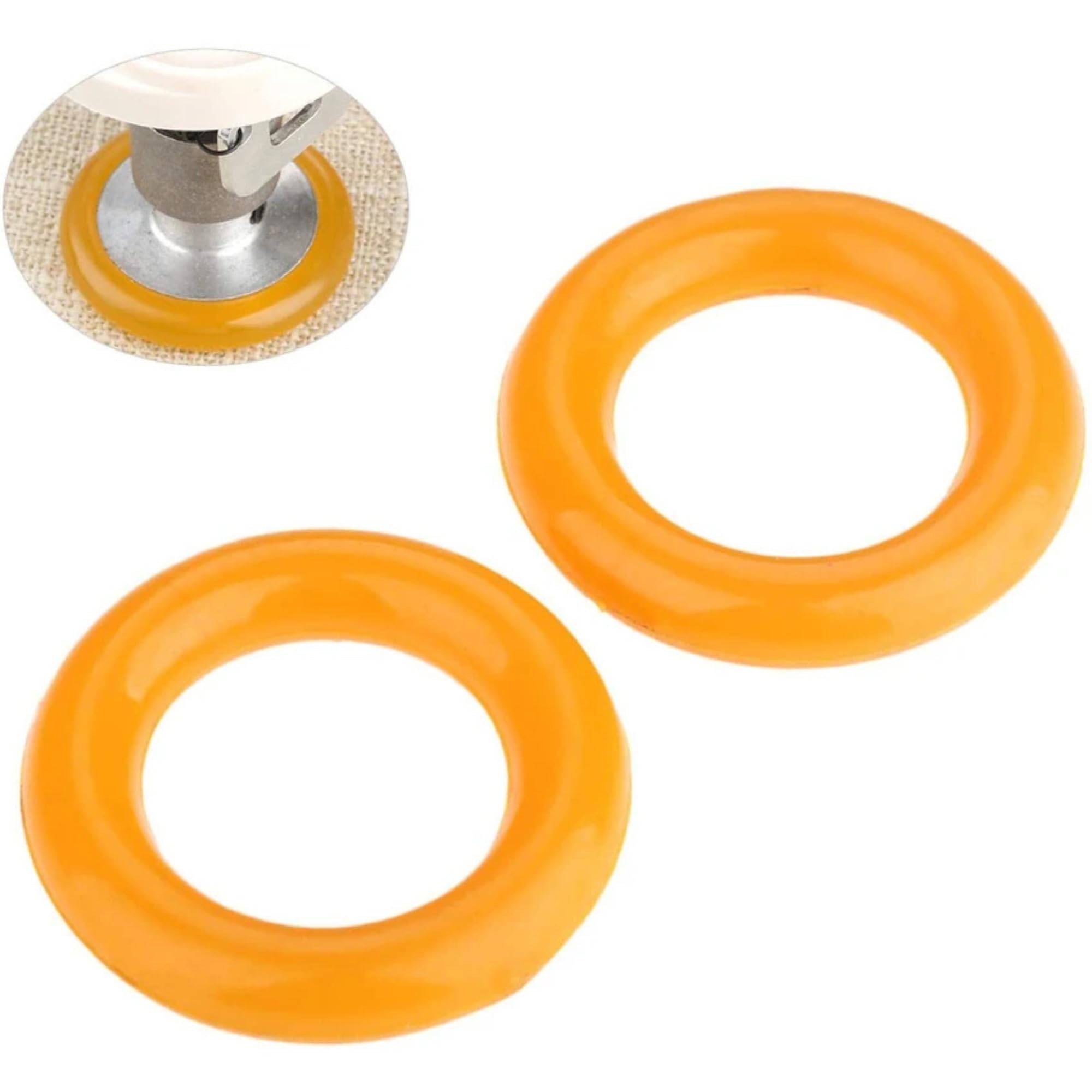 SHILTRON Sewing Machine Bobbin Winder Ring, Orange, 3.7 cm Diameter, 2-Pack-picture-17
