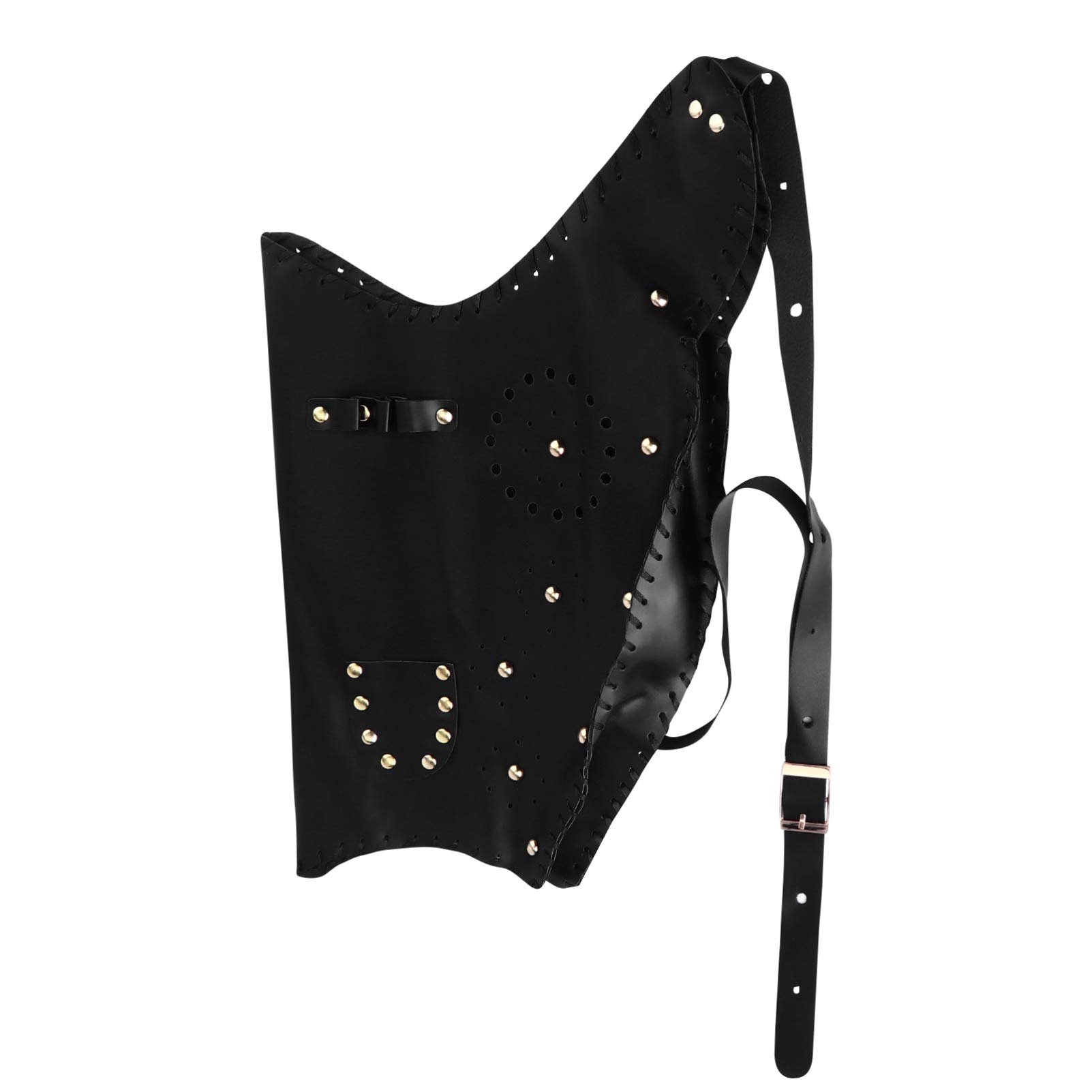 DECHOUS 1Pc Traditional Leather Pouch Lightweight Arrow Holder for Outdoor Design with Adjustable Strap Accommodates Various Arrow Lengths