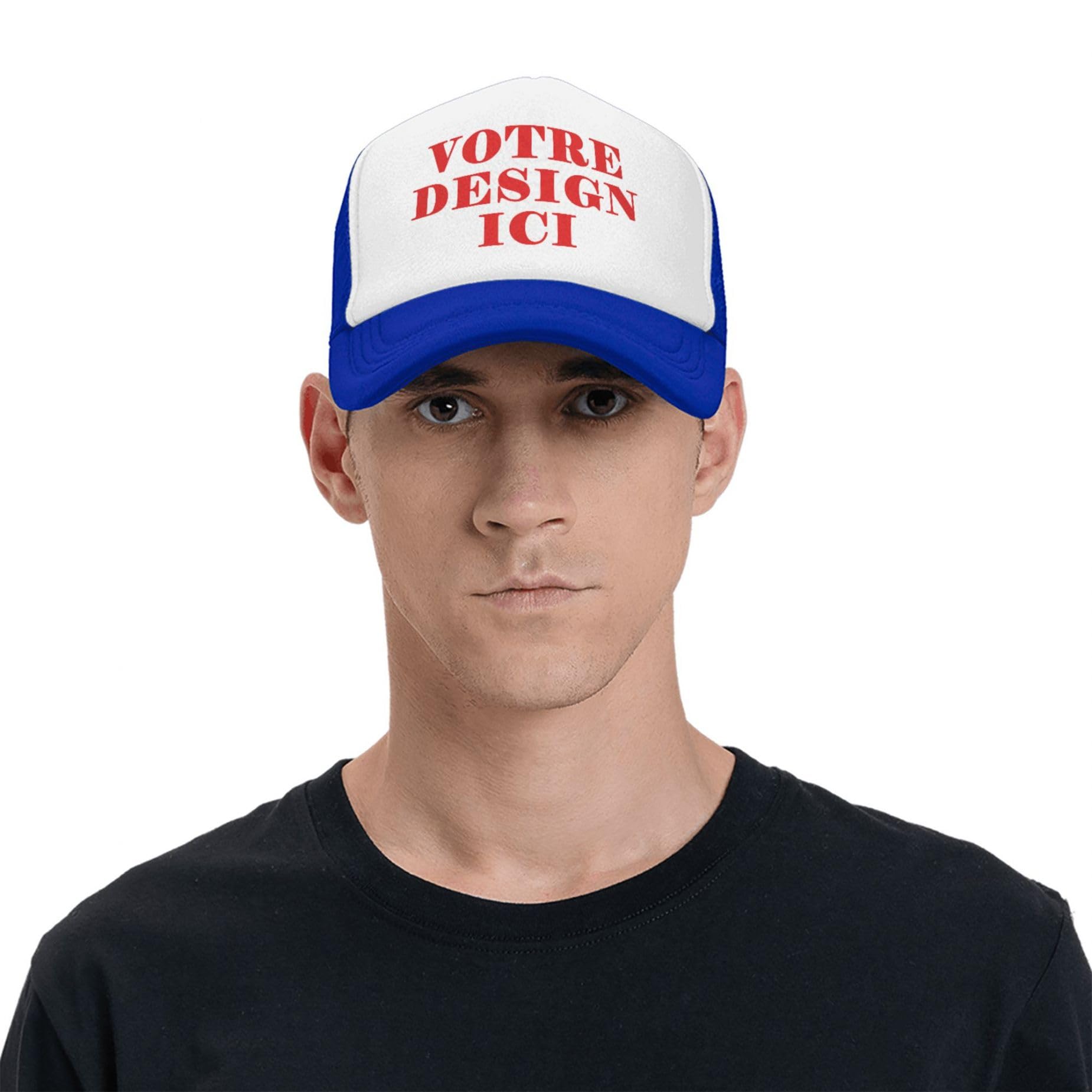 Casquette personnalisable baseball avec votre logo, casquette trucker unisexe en mesh