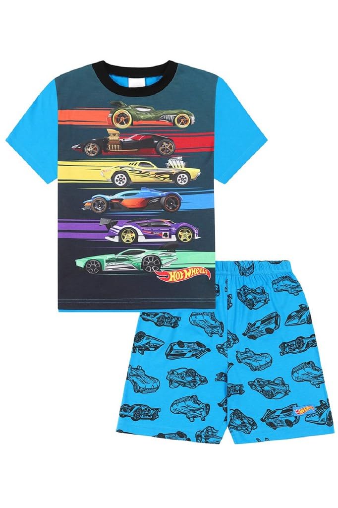 Boys Short Pyjama Set Cars Pjs For Kids