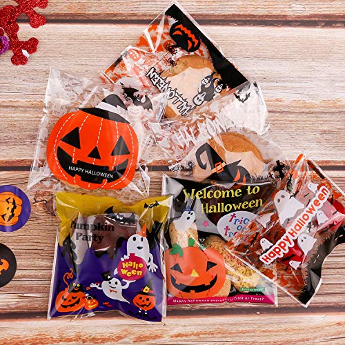 Qpout 240pcs Halloween Treats Borse Candy Bags