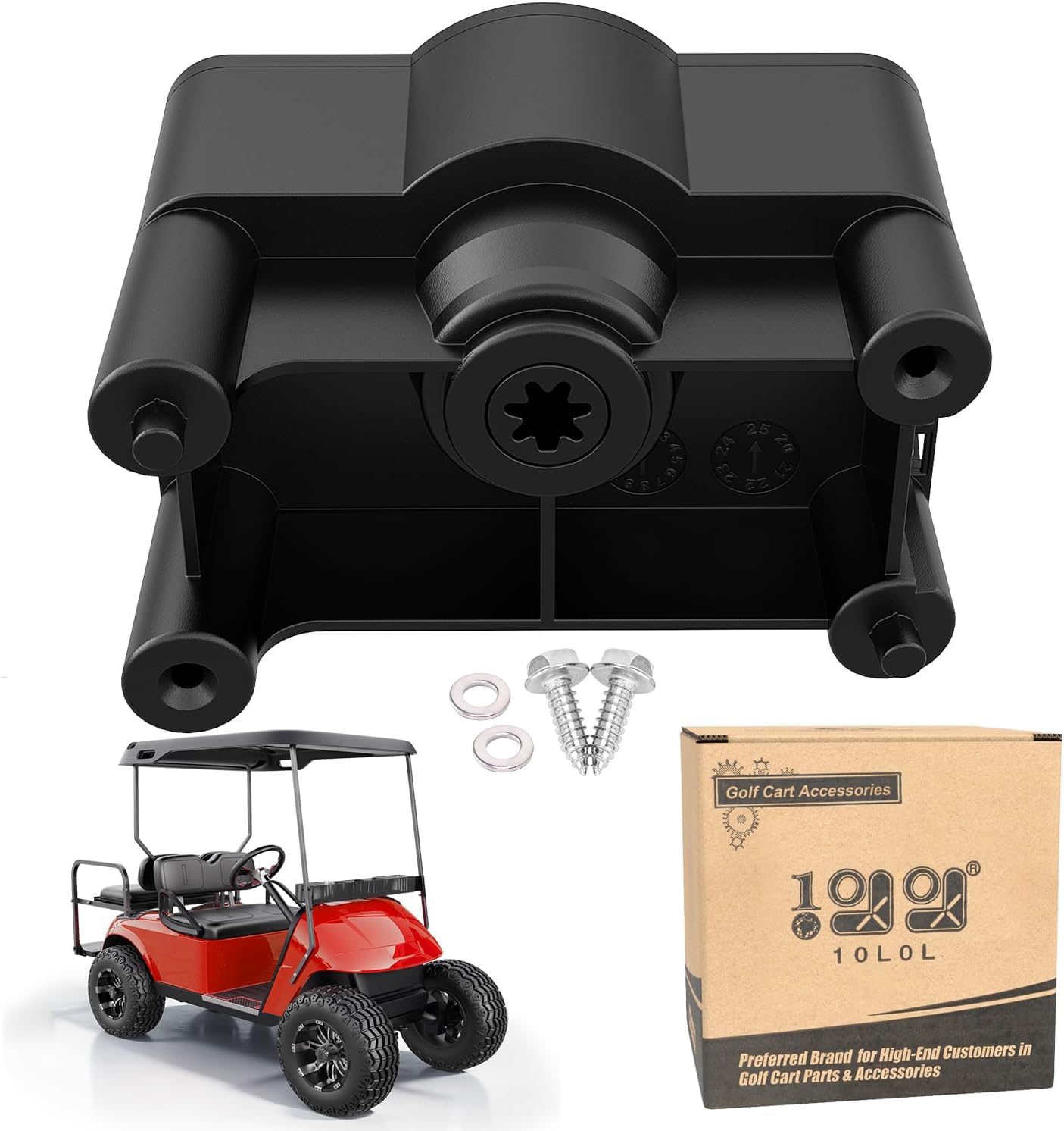 10L0L MCOR Throttle Potentiometer for Club Car DS & Carryall 2001-2011 Electric Golf Cart, Accelerator Sensor Motor Controller Output Regulator, OEM# 1021011-01