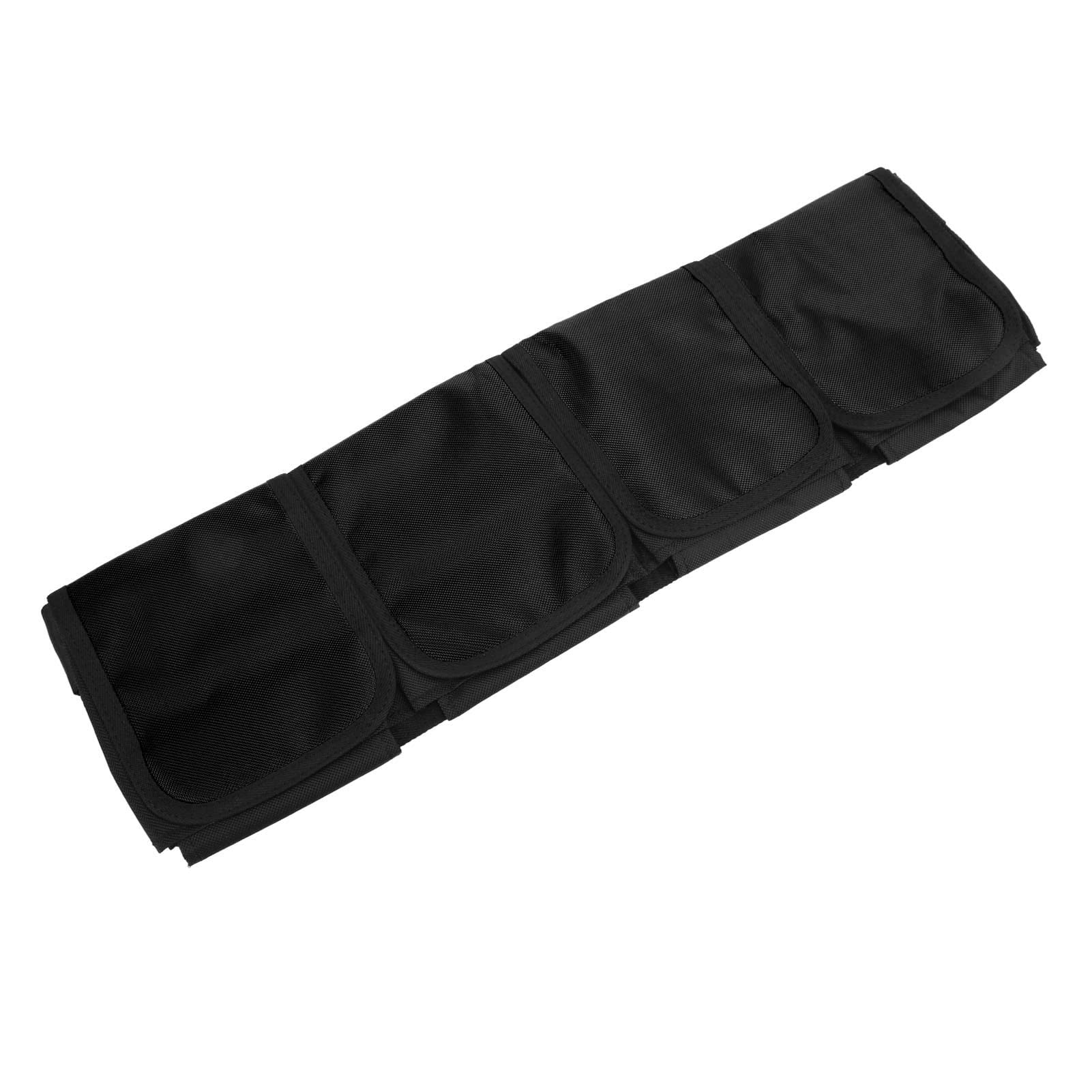 Tauchtaschen-Bleigürtel, Oxford-Stoff-Bleigürtel mit 4 Taschen, Tauchergürtel Zum Schnorcheln, Freitauchen(Schwarz) Tauchen
