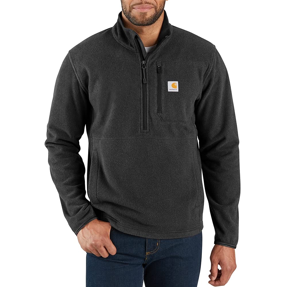 Carhartt M?ska odzie? robocza Dalton z zamkiem do po?owy, Czarny wrzos, M