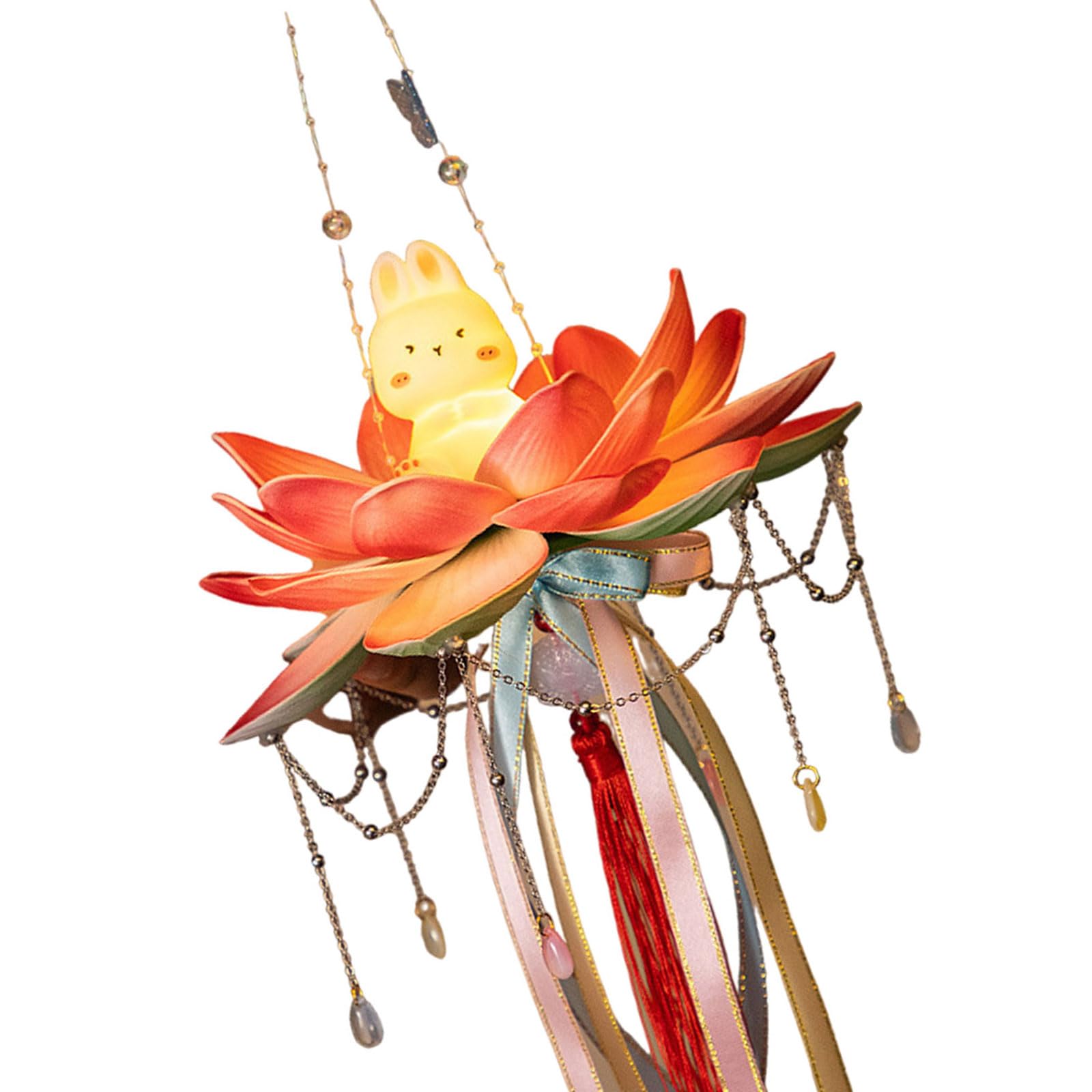Elnwnnkc Autumn Themed Flower Light Traditional Autumn Flower Light Decors with Easy Hanging Button Designs Rabbits