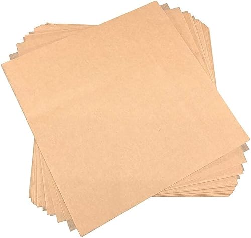 500 cuadrados de papel pergamino precortados para hornear galletas, hojas de papel encerado antiadherente sin blanquear para separar empanadas de