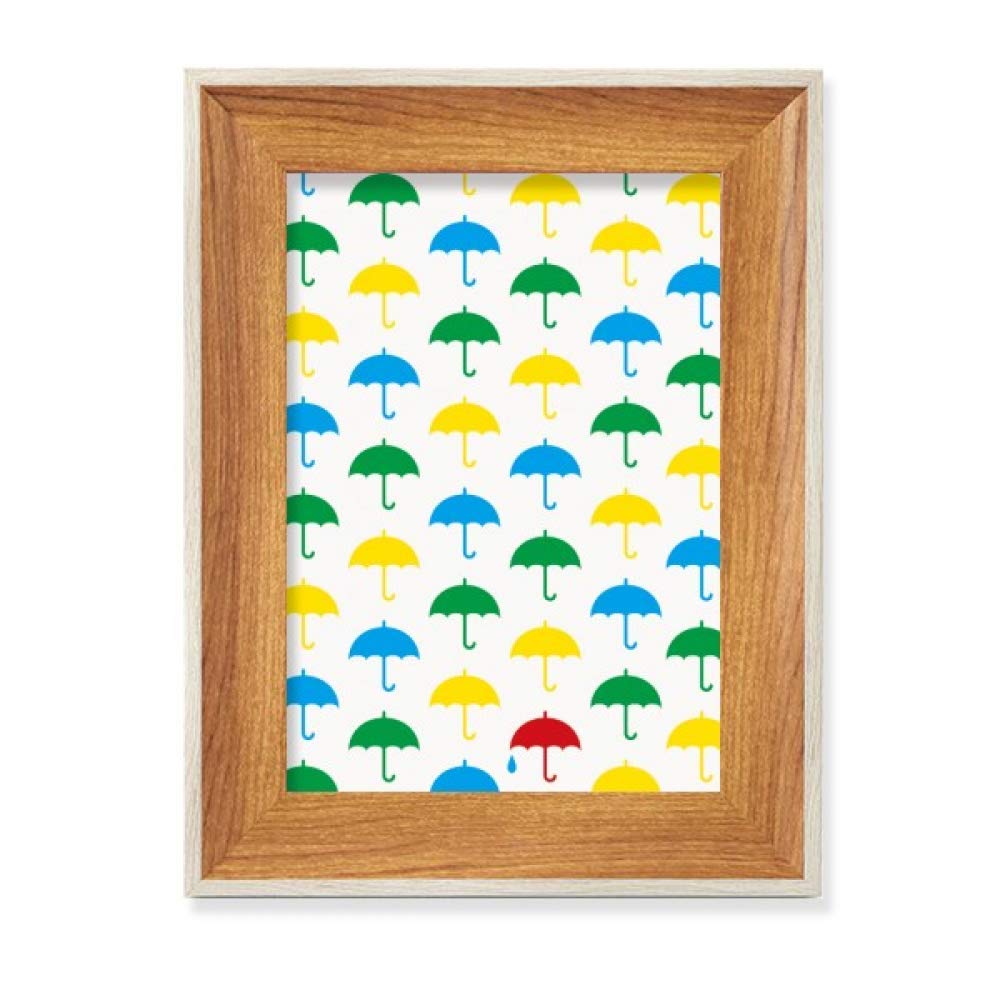 Cadre de photo en bois de bureau Pluie Nuages pour décoration de chambre moderne