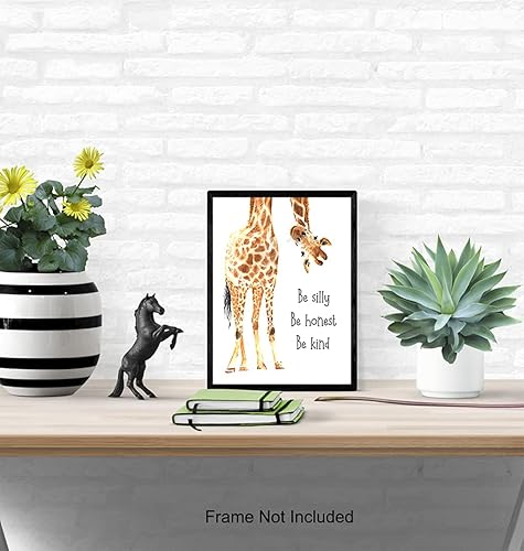 Miniatura 5 de Be Silly Be Honest Be Kind Wall Art - Giraffe Wall Decor - Little Girls Room Decor - Boys Bedroom Decor - Baby Nursery Decor - Toddler Room Decor -