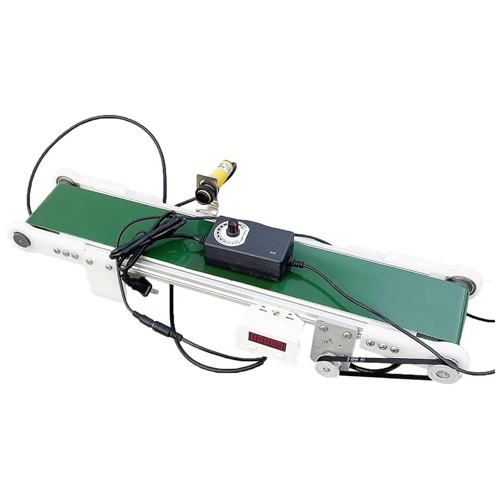 Mini Nastro Trasportatore con Contatore, Nastro Trasportatore per Trasporto Industriale, Nastro Trasportatore Antistatico per L'industria Elettrica Automatica,10 * 70cm