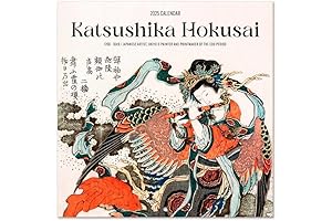 Japanese Art Hokusai Wall Calendar 2025: Essence of Japanese Aesthetics Captured in Time