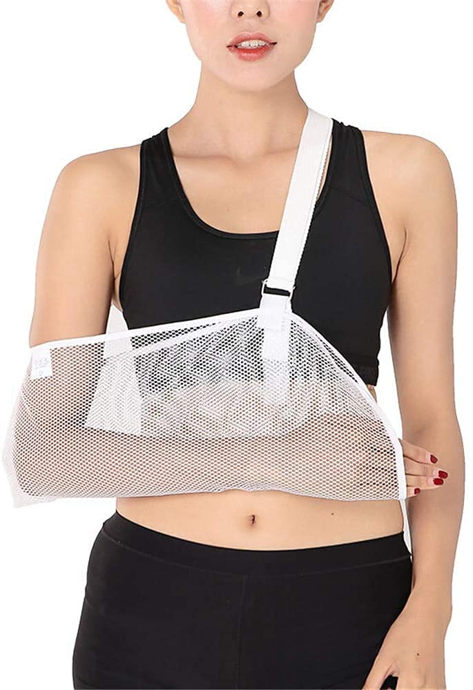 Cabestrillo de brazo médico Inmovilizador de hombro Soporte de manguito rotador Eslinga de brazo de malla fresca liviana, Antebrazo lesionado Puño Muñeca Codo Brace Inmovilizador Protector d