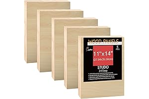11 x 14 Unfinished Birch Wood Canvas Panel Painting Boards