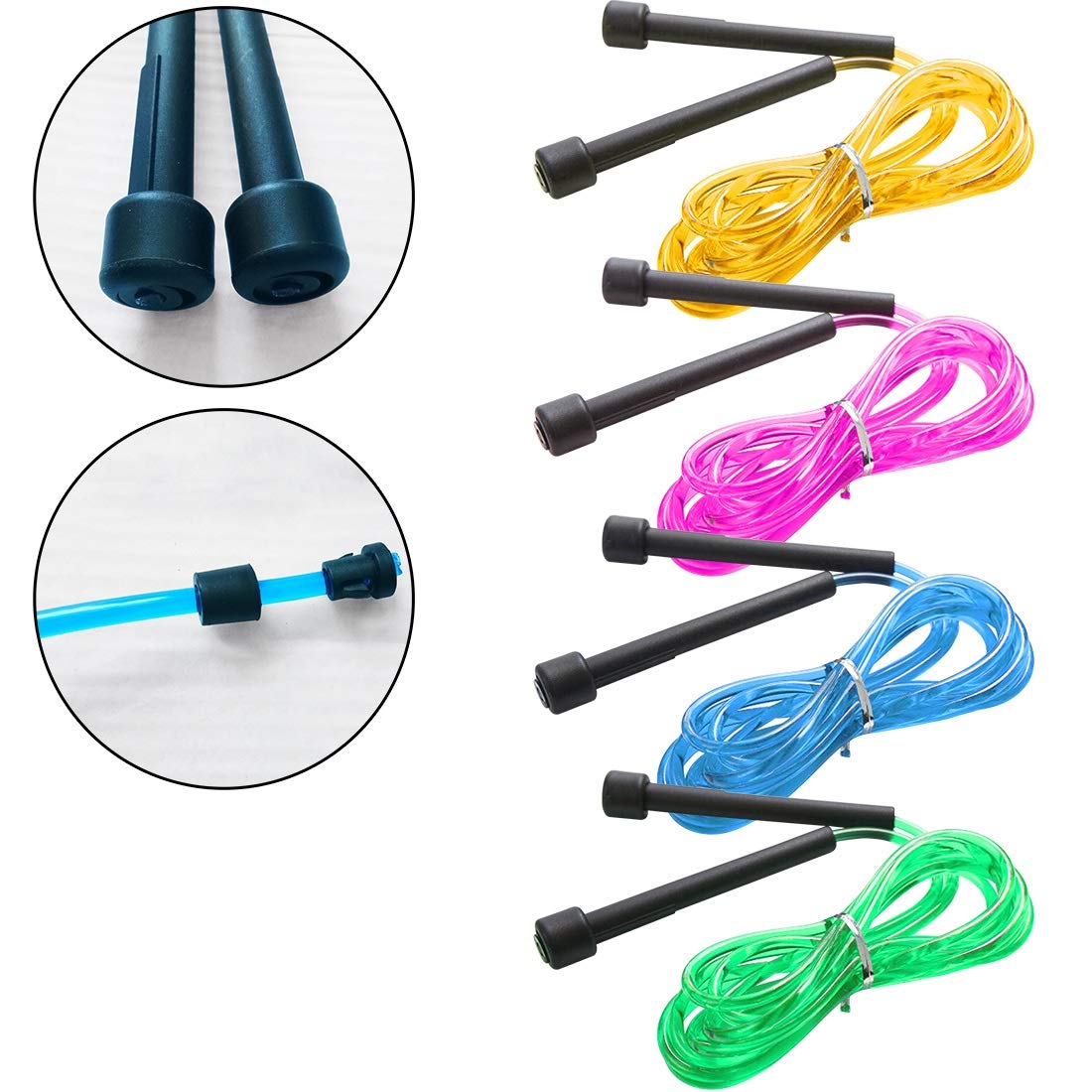 PVC-Springseil, Boxen, Geschwindigkeit, günstig, Fitnessstudio, Training, Fitness, Training, Kinder, verstellbares Springseil für Schüler